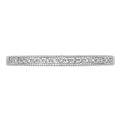 14K White Gold Diamond Wedding Band Set, 2 Rings – view 4