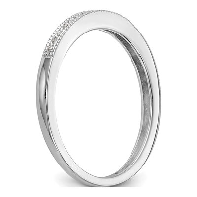 14K White Gold Diamond Wedding Band Set, 2 Rings – view 6