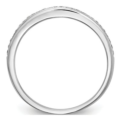 14K White Gold Lab Grown Diamond Wedding Band – view 3