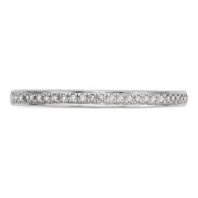 14K White Gold Lab Grown Diamond Wedding Band – view 5