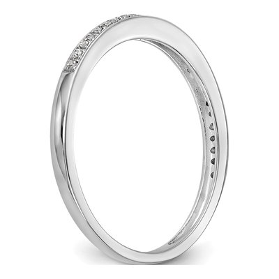 14K White Gold Lab Grown Diamond Wedding Band – view 7