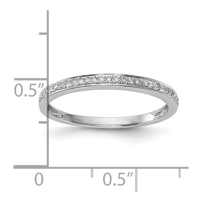 14K White Gold Lab Grown Diamond Wedding Band – view 8