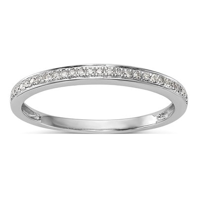 14K White Gold Lab Grown Diamond Wedding Band