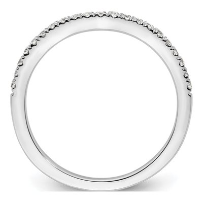 14K White Gold 1/5 ct tw Diamond Wedding Band – view 3