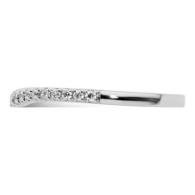 14K White Gold 1/5 ct tw Diamond Wedding Band – view 4
