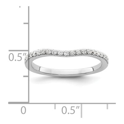 14K White Gold 1/5 ct tw Diamond Wedding Band – view 8