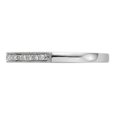 14K White Gold 1/7 ct tw Diamond Wedding Band – view 3