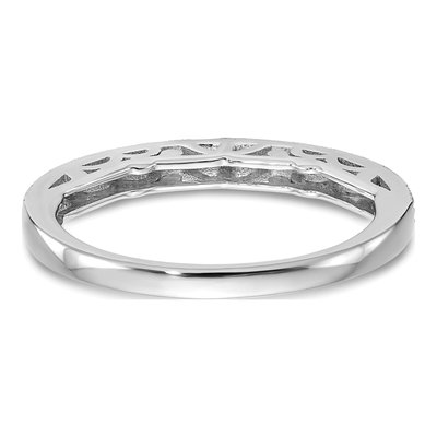 14K White Gold 1/7 ct tw Diamond Wedding Band – view 5