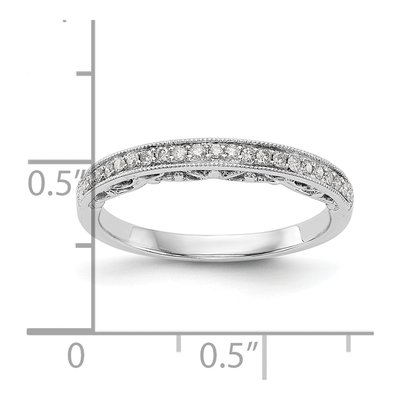 14K White Gold 1/7 ct tw Diamond Wedding Band – view 7
