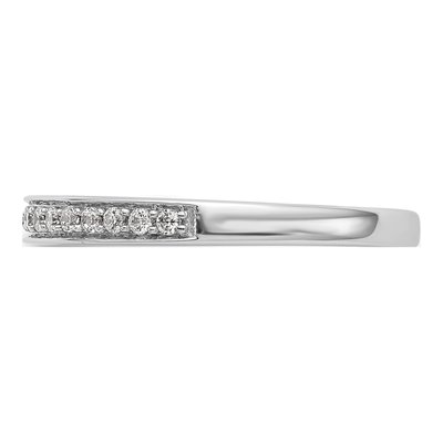 14K White Gold 1/6 ct tw Diamond Wedding Band – view 3