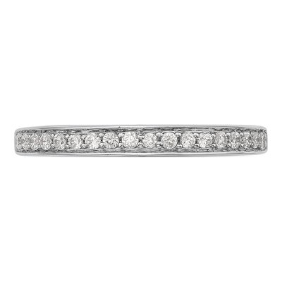 14K White Gold 1/6 ct tw Diamond Wedding Band – view 4