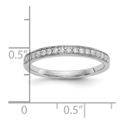 14K White Gold 1/6 ct tw Diamond Wedding Band – view 7