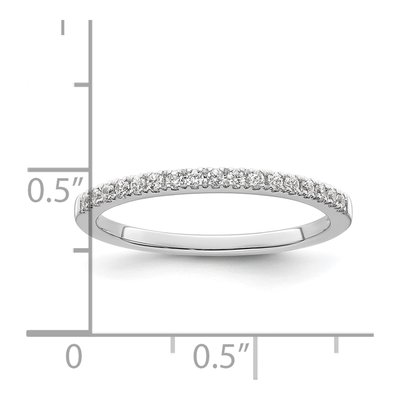 14K White Gold 1/6 ct tw Diamond Wedding Band – view 8