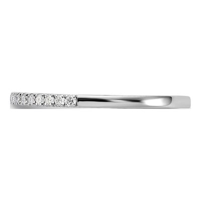14K White Gold 1/5 ct tw Diamond Wedding Band – view 4