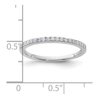 14K White Gold 1/5 ct tw Diamond Wedding Band – view 8