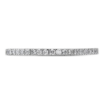 14K White Gold 1/5 ct tw Lab-Grown Diamond Wedding Band – view 5