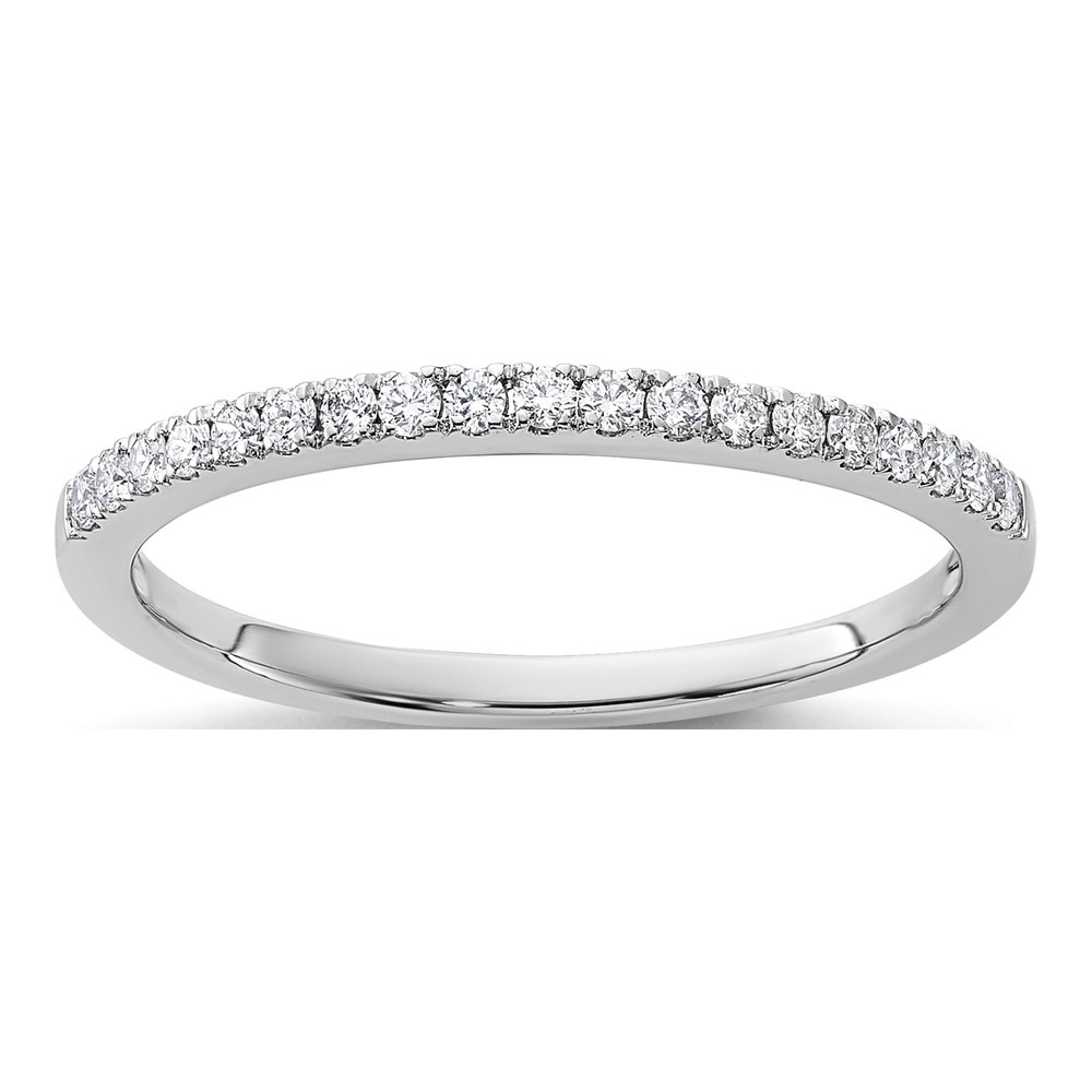 14K White Gold 1/5 ct tw Lab-Grown Diamond Wedding Band