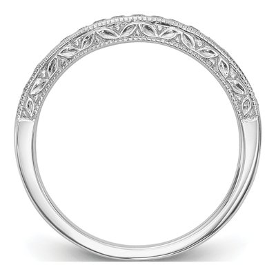 14K White Gold 1/4 ct tw Diamond Wedding Band – view 3