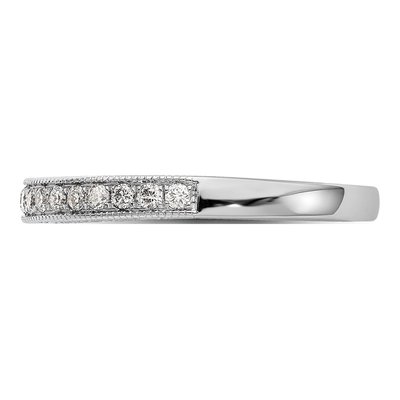 14K White Gold 1/4 ct tw Diamond Wedding Band – view 4