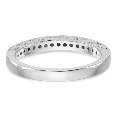 14K White Gold 1/4 ct tw Diamond Wedding Band – view 6