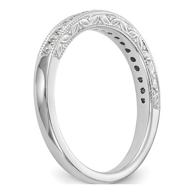 14K White Gold 1/4 ct tw Diamond Wedding Band – view 7