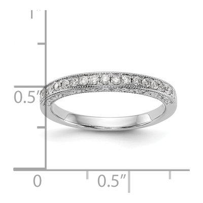 14K White Gold 1/4 ct tw Diamond Wedding Band – view 8