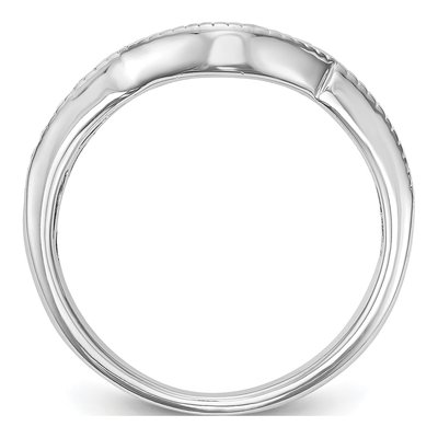 14K White Gold 1/4 ct tw Diamond Wedding Band – view 2