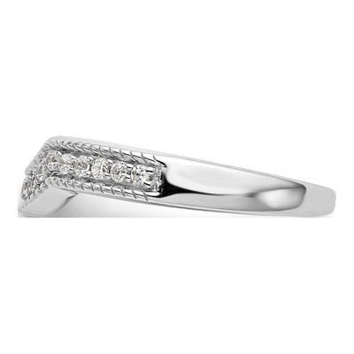 14K White Gold 1/4 ct tw Diamond Wedding Band – view 3