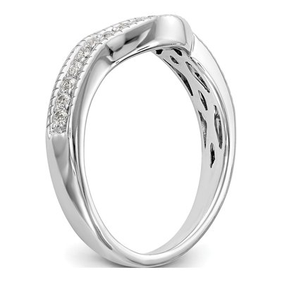 14K White Gold 1/4 ct tw Diamond Wedding Band – view 6