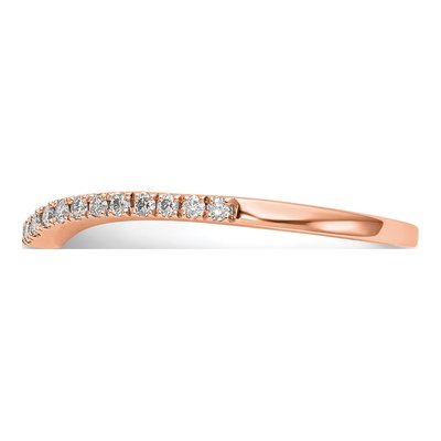 14K Rose Gold 1/7 ct tw Diamond Wedding Band – view 4