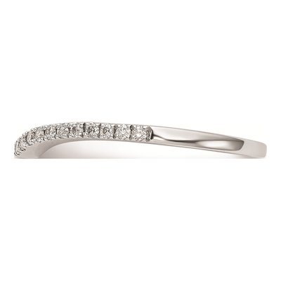 14K White Gold Diamond Wedding Band Mounting – view 3