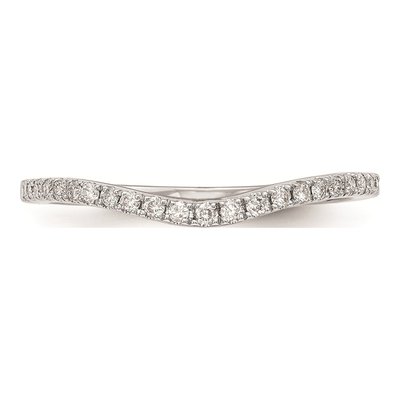 14K White Gold Diamond Wedding Band Mounting – view 4