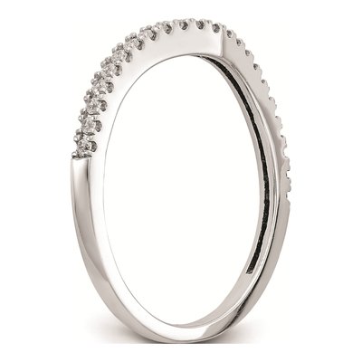 14K White Gold Diamond Wedding Band Mounting – view 6
