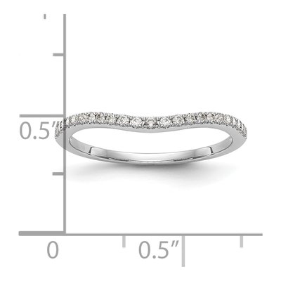 14K White Gold Diamond Wedding Band Mounting – view 7