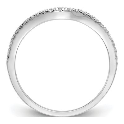 14K White Gold 1/8 ct tw Lab-Grown Diamond Wedding Band – view 4