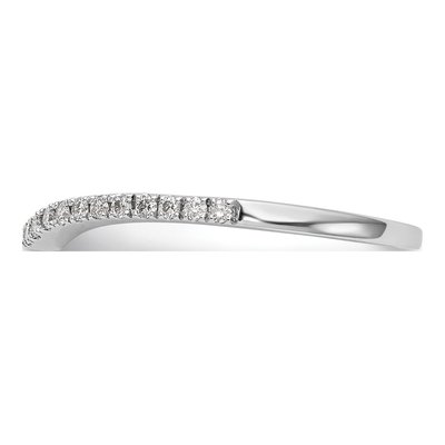 14K White Gold 1/8 ct tw Lab-Grown Diamond Wedding Band – view 5