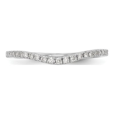 14K White Gold 1/8 ct tw Lab-Grown Diamond Wedding Band – view 6
