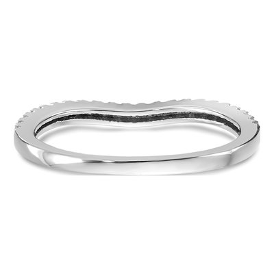 14K White Gold 1/8 ct tw Lab-Grown Diamond Wedding Band – view 7