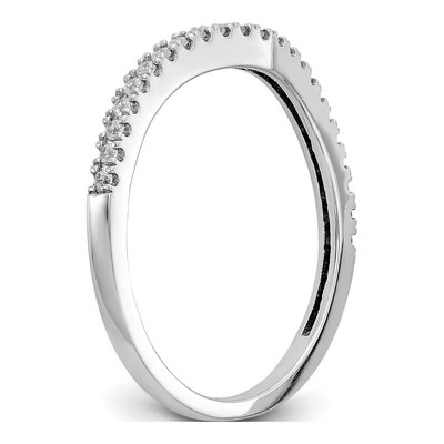 14K White Gold 1/8 ct tw Lab-Grown Diamond Wedding Band – view 8