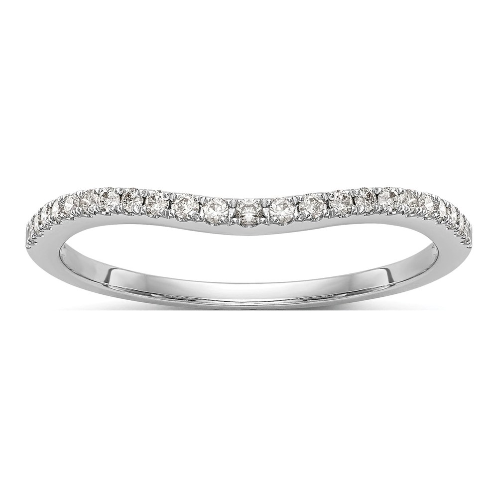 14K White Gold 1/8 ct tw Lab-Grown Diamond Wedding Band
