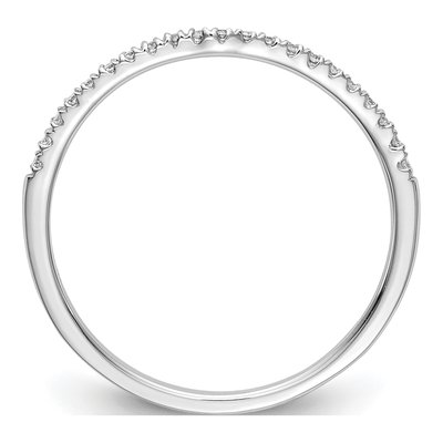 14K White Gold 1/8 ct tw Diamond Wedding Band – view 2