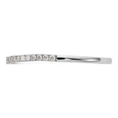14K White Gold 1/8 ct tw Diamond Wedding Band – view 3