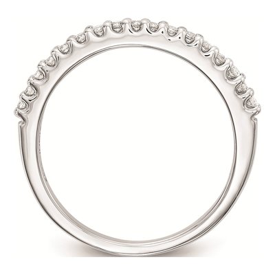 14K White Gold Diamond Wedding Band Mounting – view 3