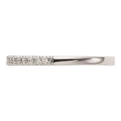 14K White Gold Diamond Wedding Band Mounting – view 4