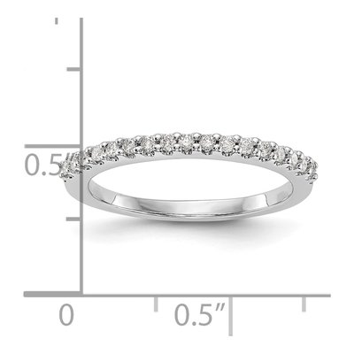 14K White Gold Diamond Wedding Band Mounting – view 8