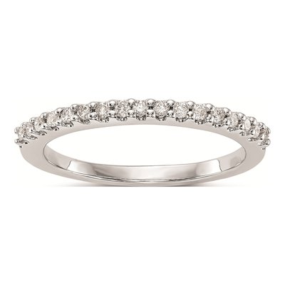 14K White Gold Diamond Wedding Band Mounting