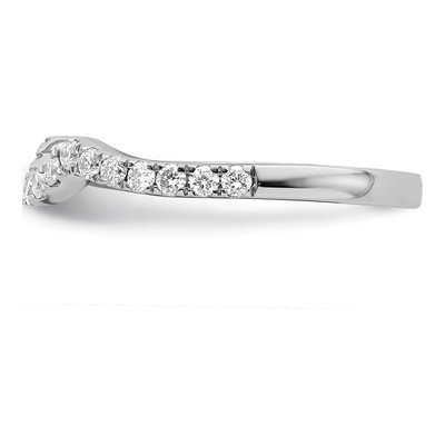 14K White Gold 0.4 ct tw Diamond Wedding Band – view 3