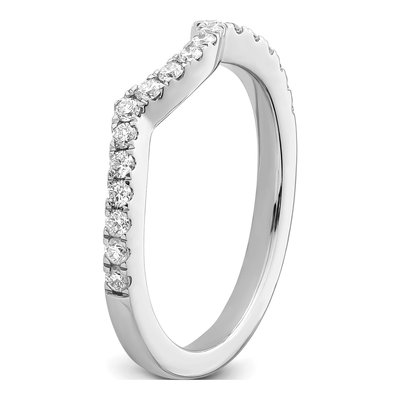 14K White Gold 0.4 ct tw Diamond Wedding Band – view 6