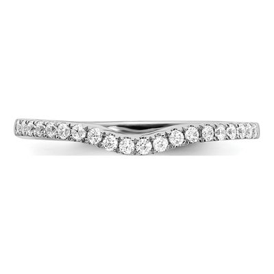 14K White Gold 1/5 ct tw Diamond Wedding Band – view 5
