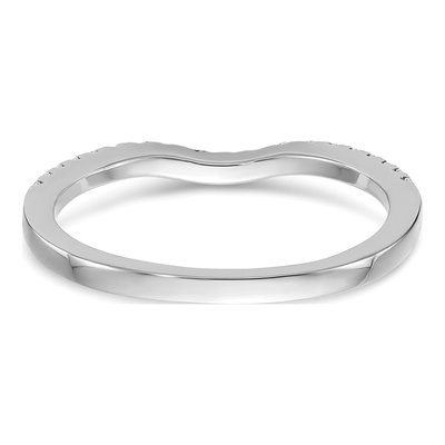 14K White Gold 1/5 ct tw Diamond Wedding Band – view 6